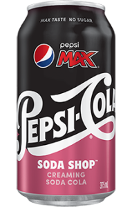 PEPSI MAX creaming soda cola